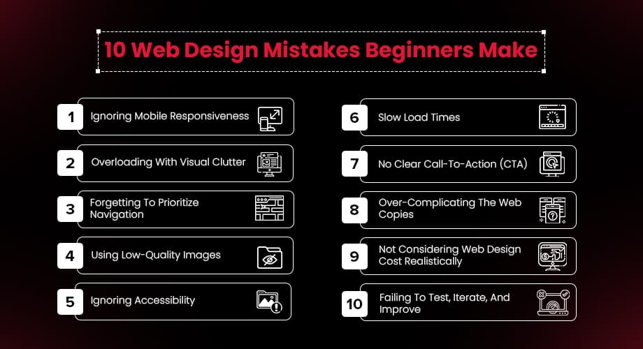 10 Web Design Mistakes Beginners Make (& How to Dodge Them)
